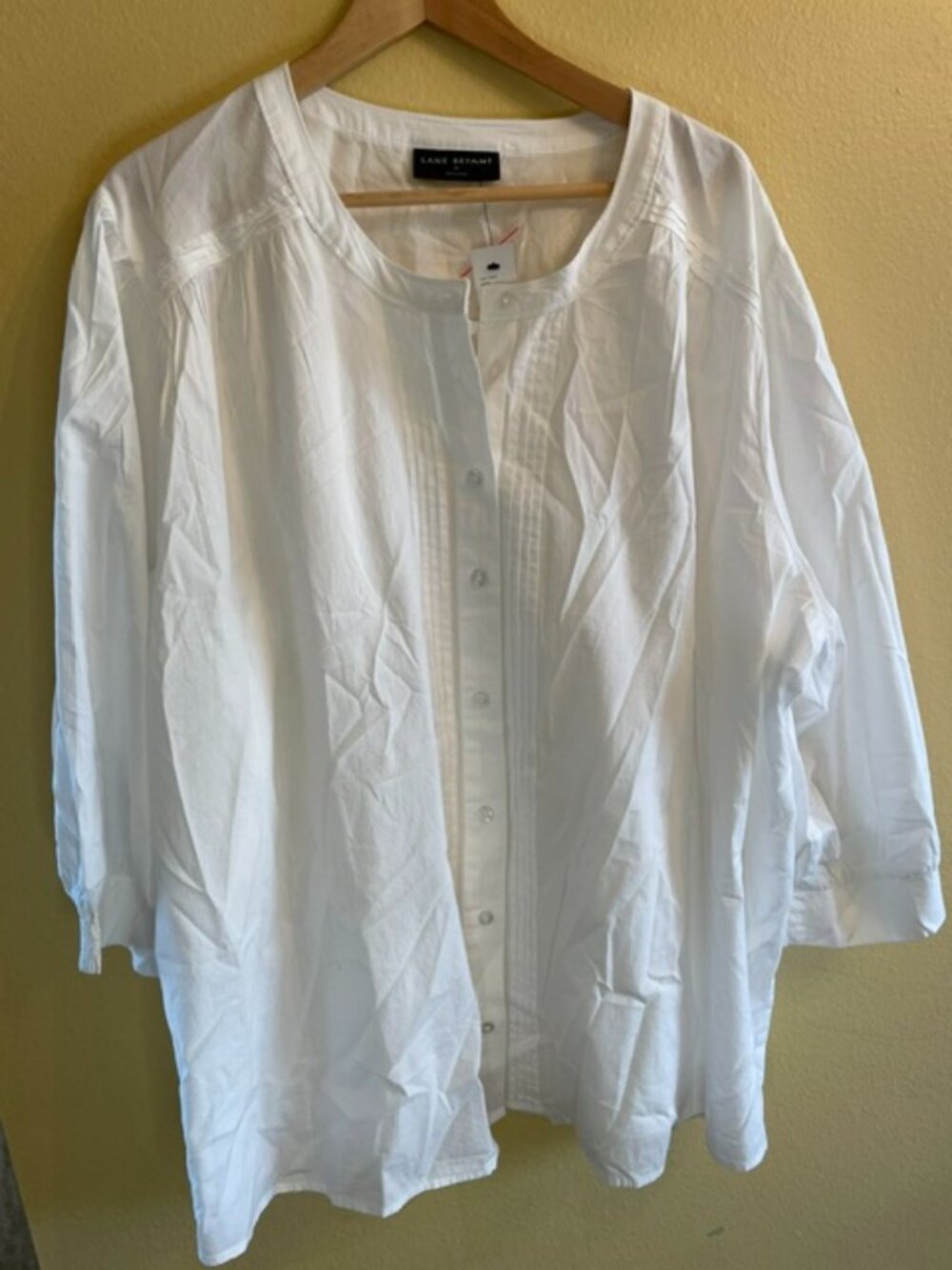 NWT Lane Bryant Classic 3/4 Sleeve Blouse, Plus 28